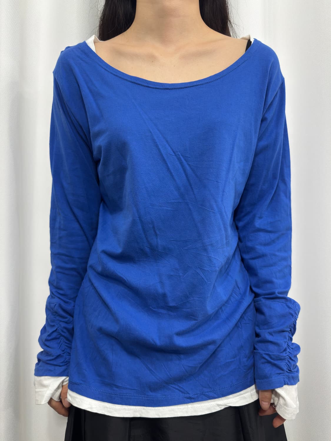 laru layered shirrong longsleeve 상품이미지2