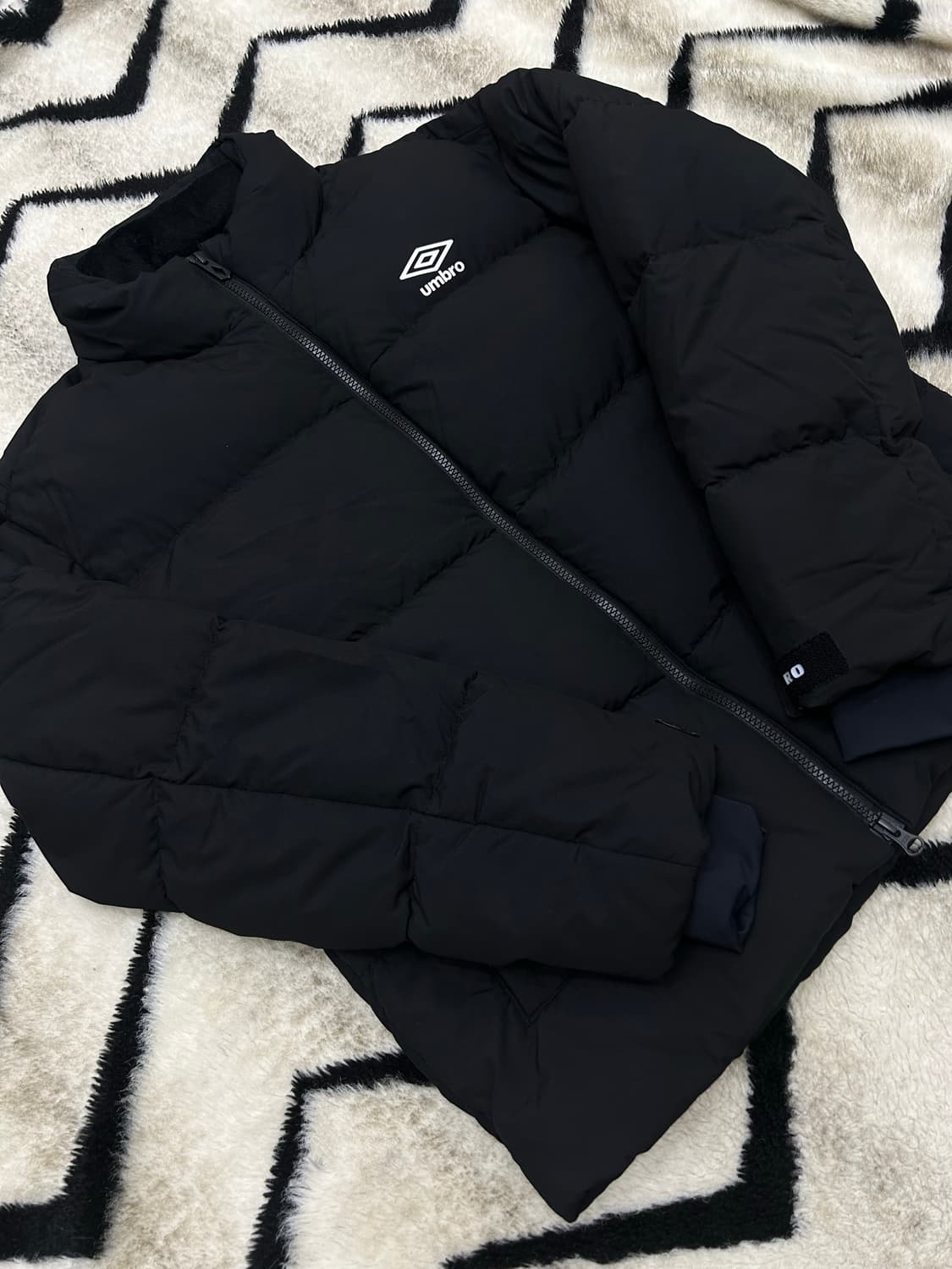 [S]엄브로 2Way 덕다운 숏 패딩/블랙 상품이미지2