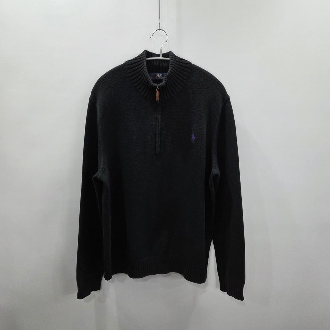 폴로랄프로렌 풀오버 하프집업 니트 블랙 L 상품이미지1
