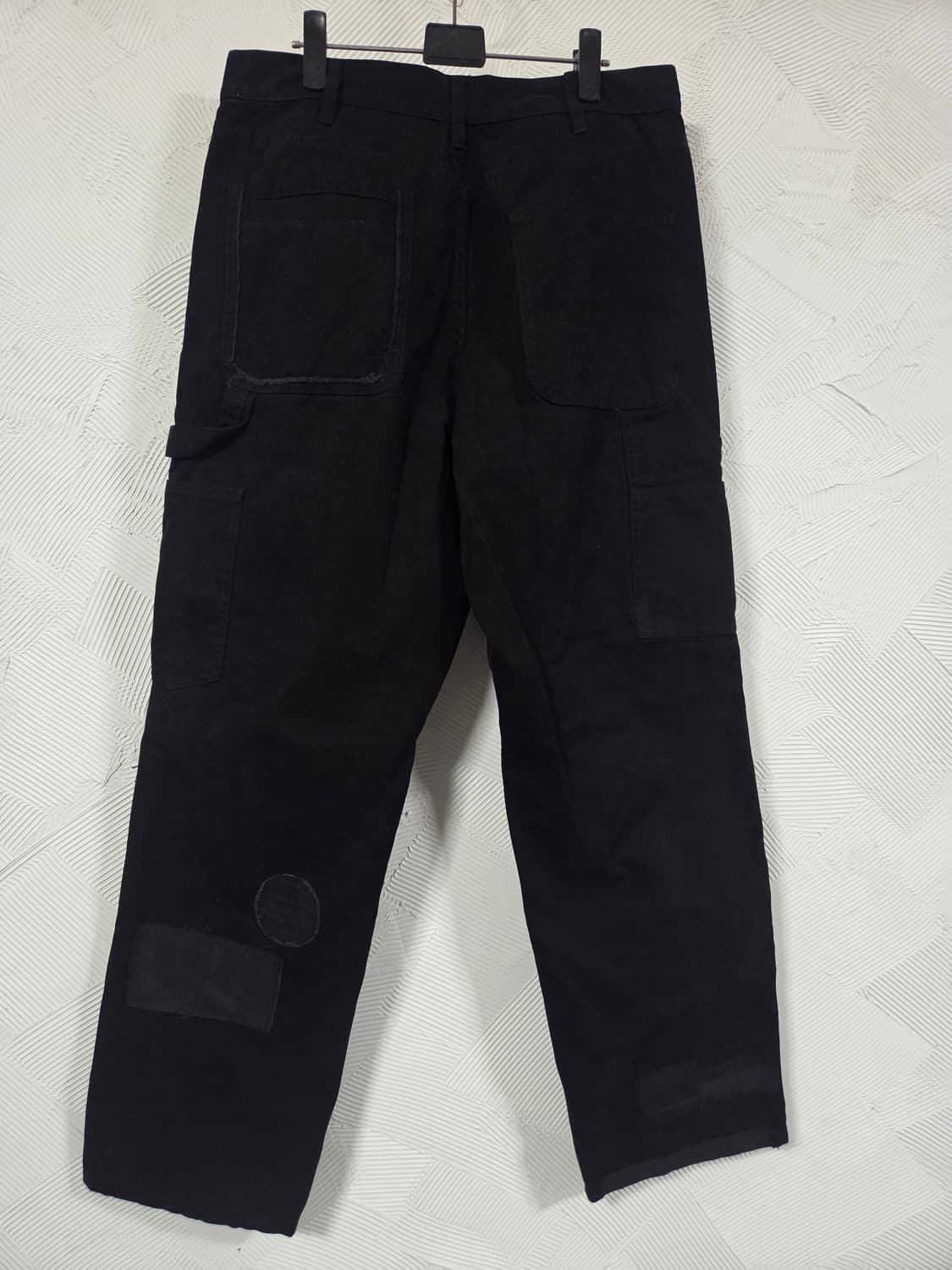 노매뉴얼 인세인개러지 데미지 콜라보 워크 팬츠 블랙 상품이미지6