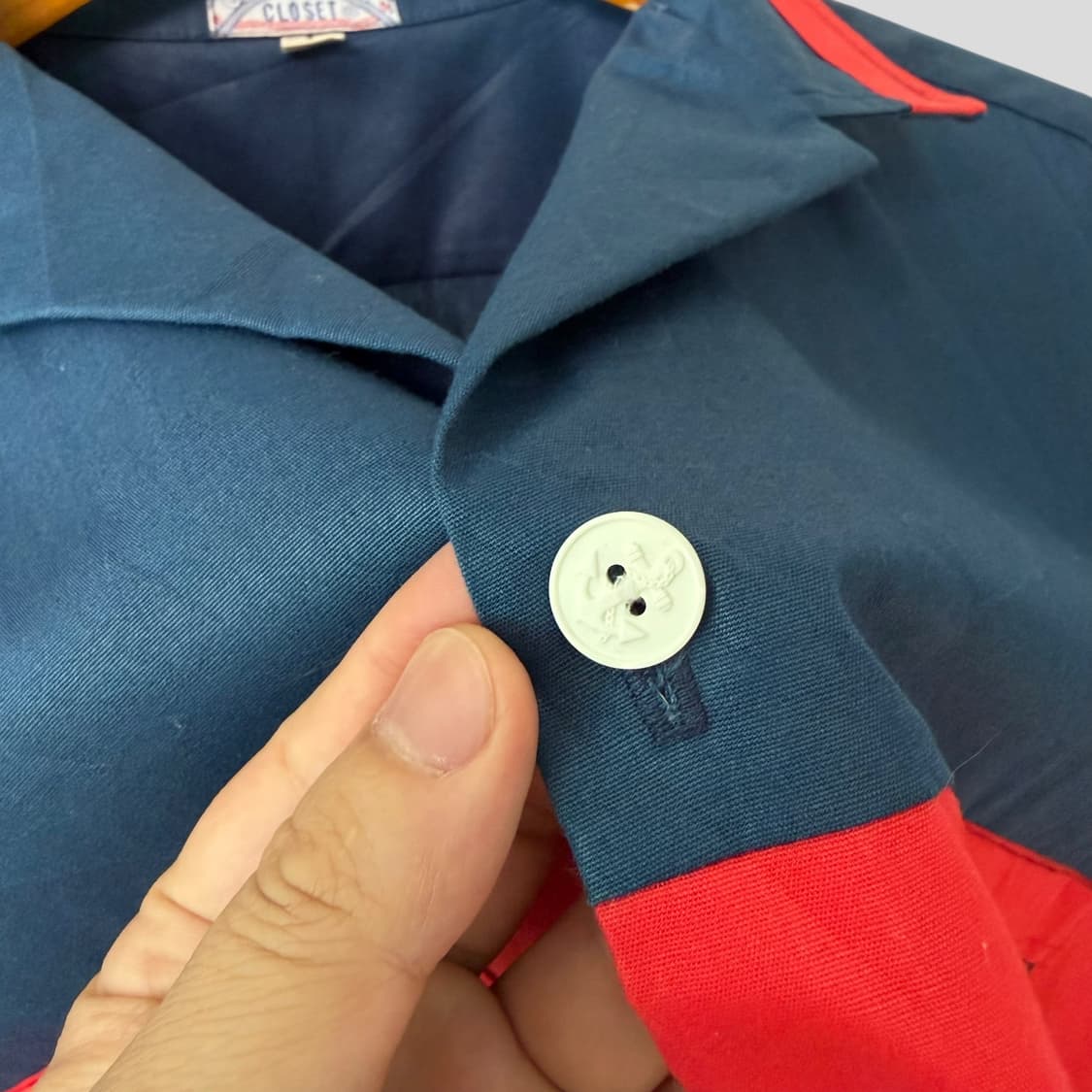(L)CAPTAIN'S CLOSET 마린 반팔셔츠 made in usa 상품이미지4