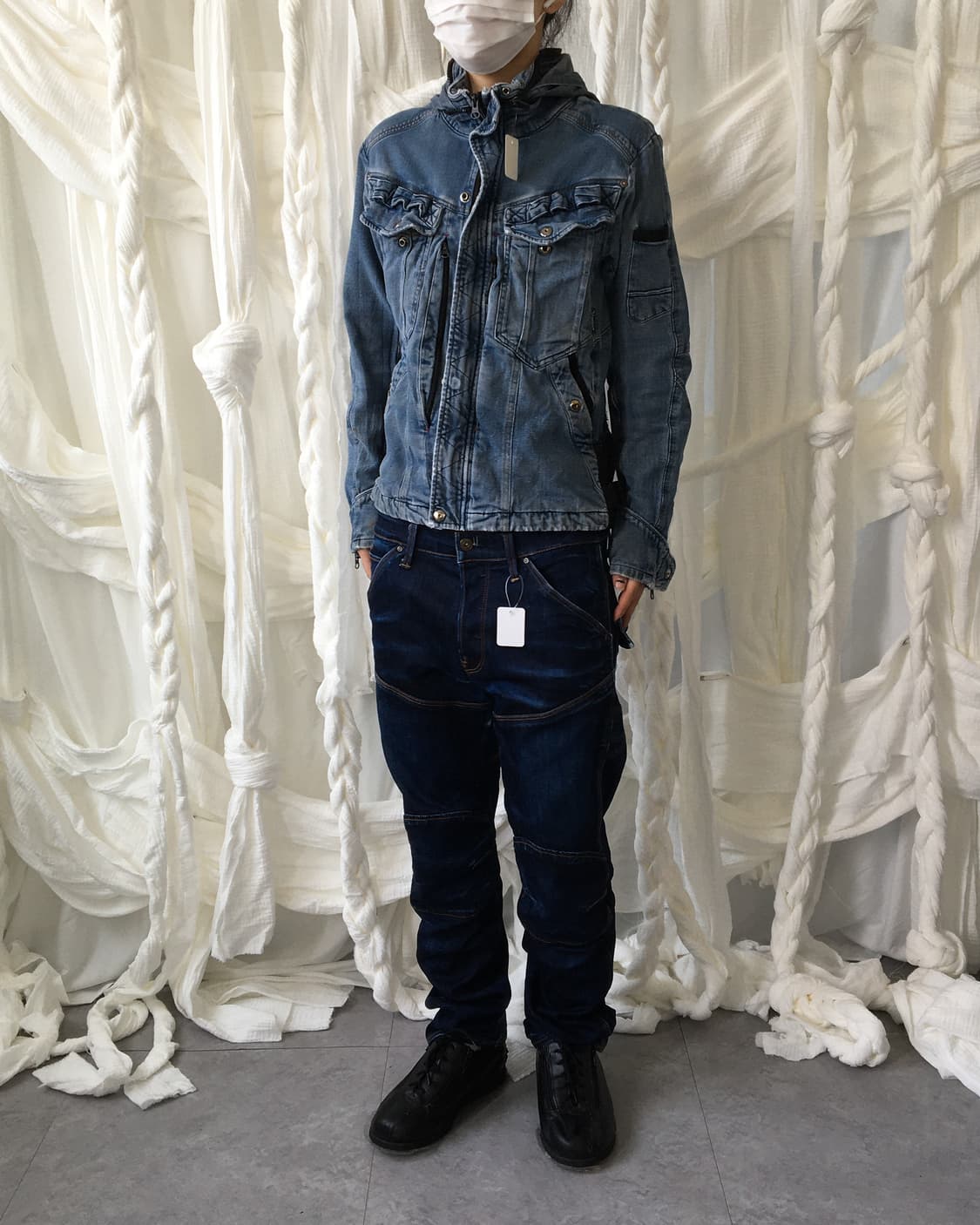 High neck denim jacket 상품이미지6
