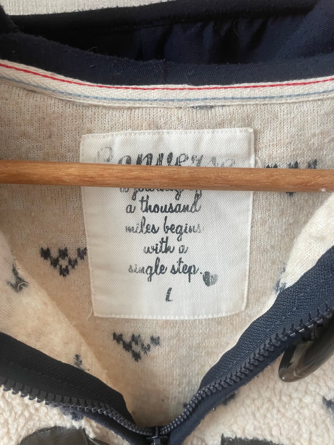 모리걸 빈티지 노르딕 떡볶이 플리스 자켓 ♥️🖤❄️ 상품이미지3