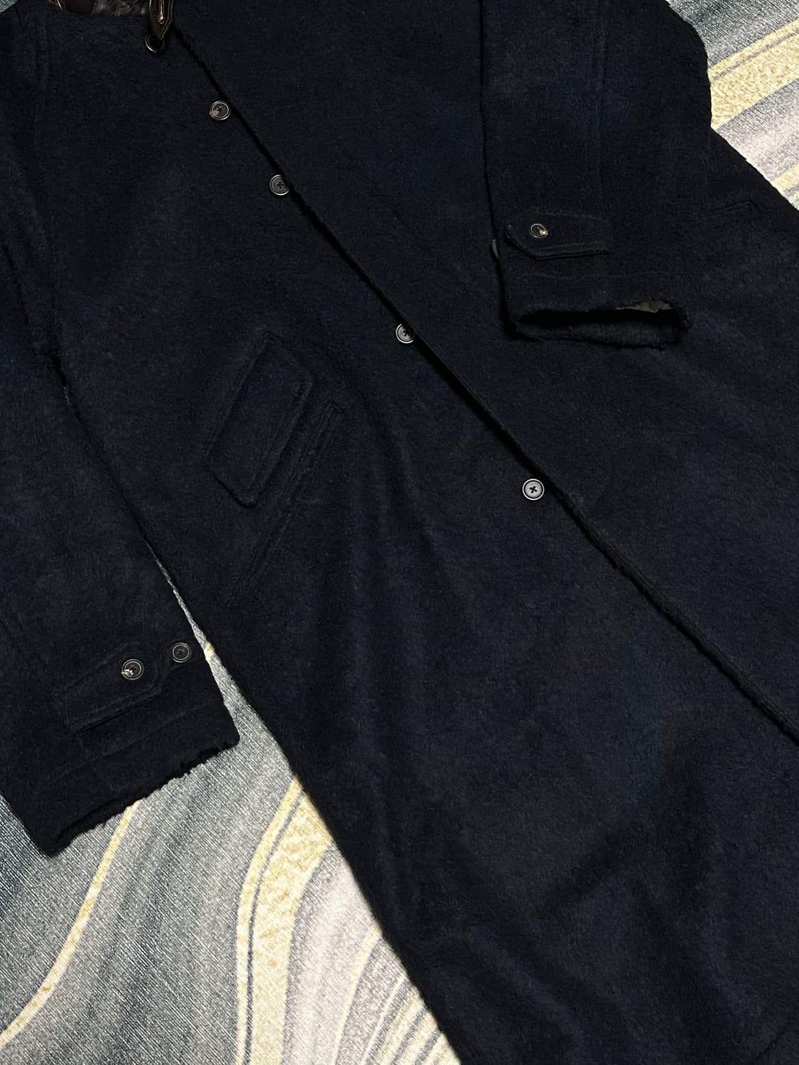이스트로그 발마칸 울 코트/ balmacaan coat / navy ha 상품이미지6