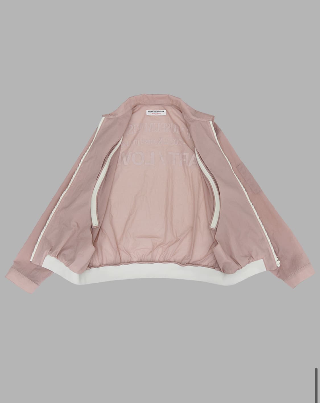 커브드 지퍼 바람막이 핑크 CURVED ZIPPER WINDBREAKER 상품이미지5