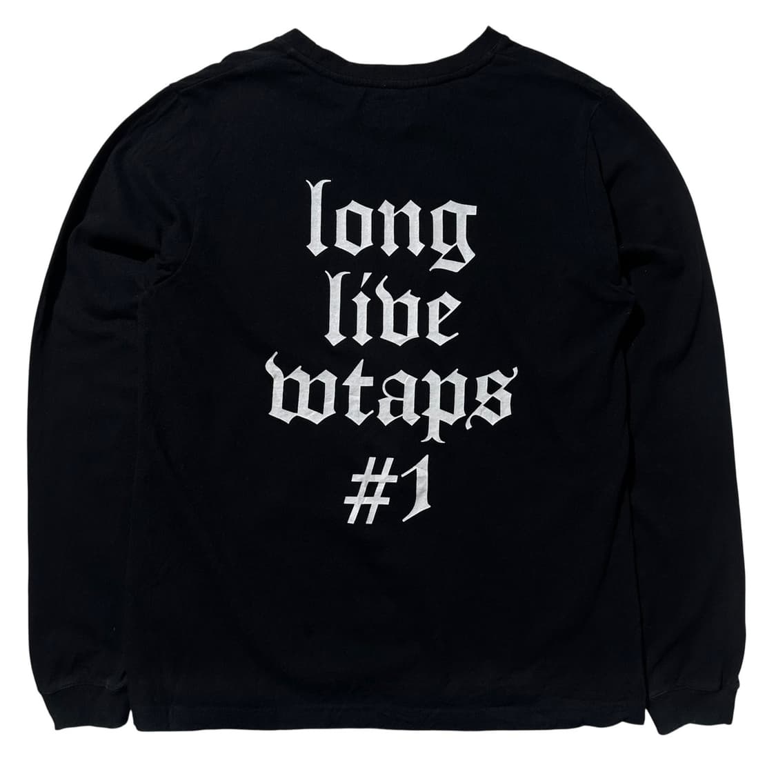 WTAPS 더블탭스 롱슬리브 티셔츠 블랙 상품이미지1