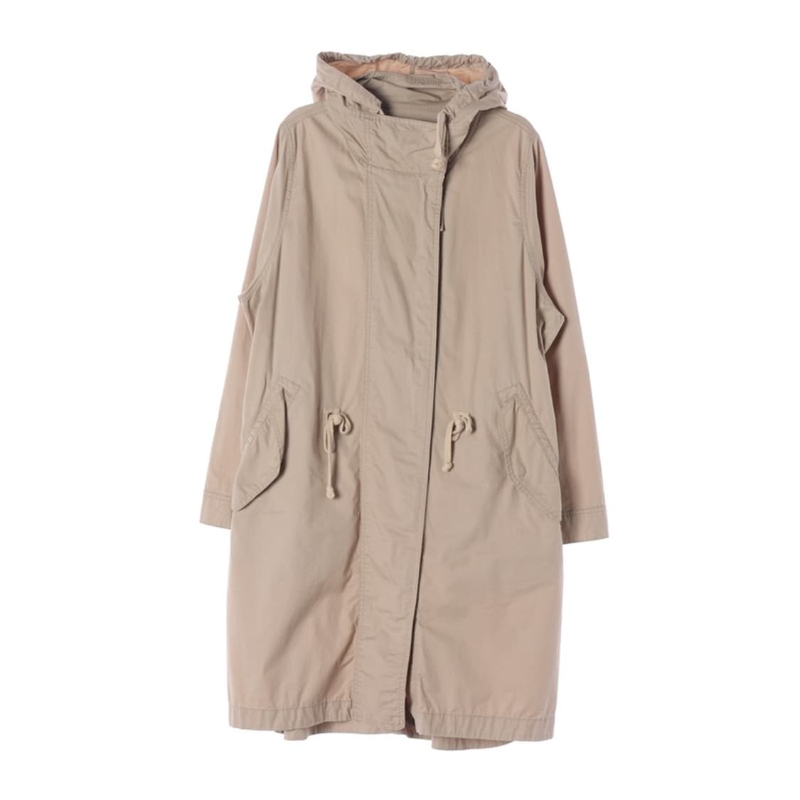 써스데이아일랜드 후드 스트링 베이지 야상 점퍼 S 상품이미지1