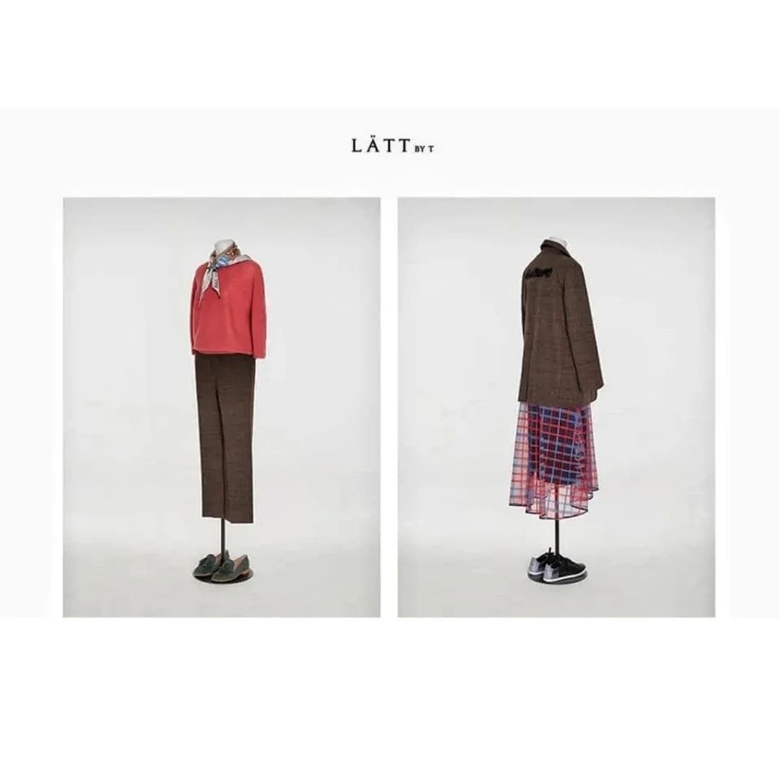 래트바이티 시스루 패널 레이어드 스커트 상품이미지1