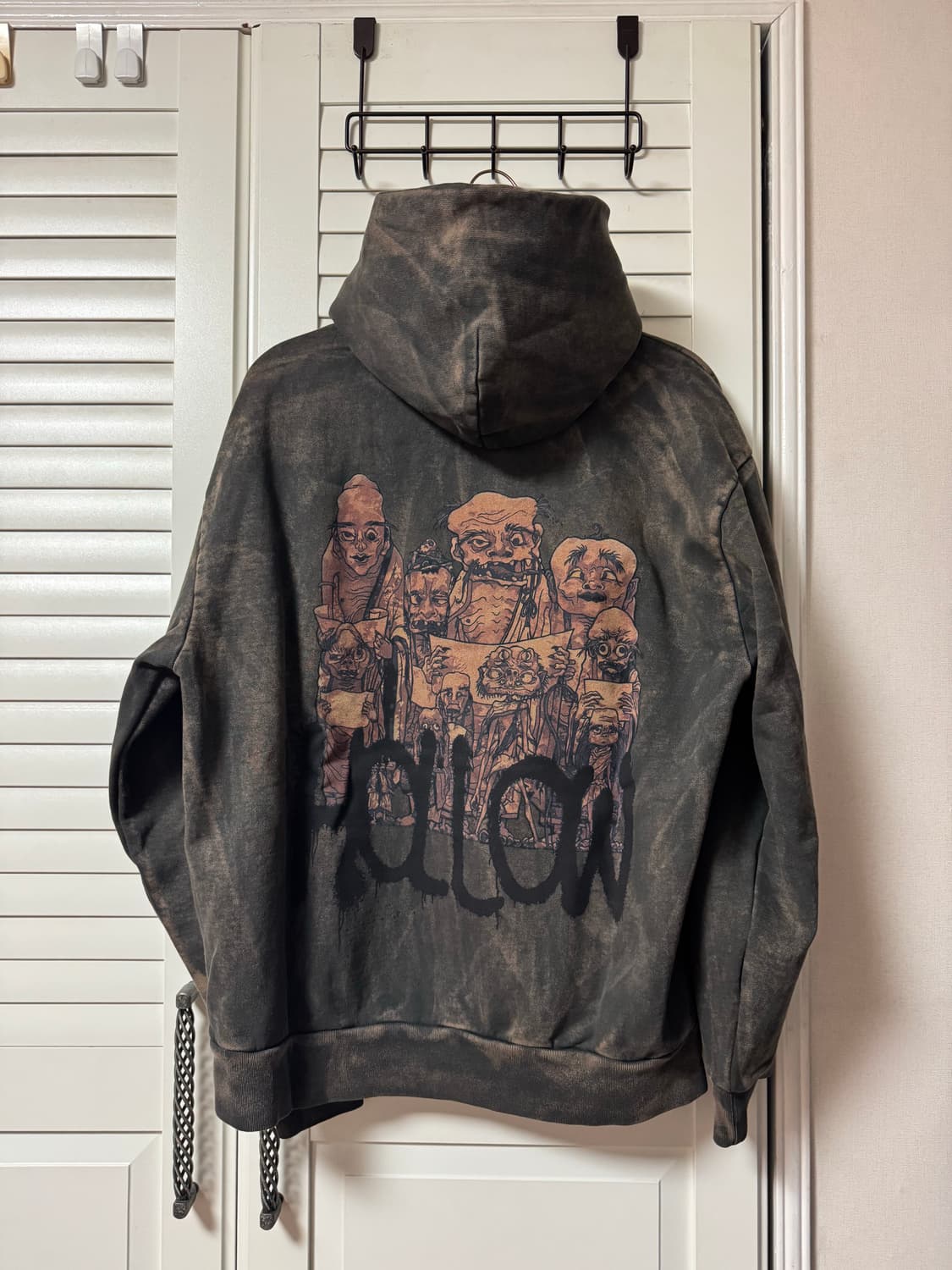 트래비스 스캇 캑터스 잭 X 무라카미 타카시 할로우 후드 블랙 L 상품이미지2