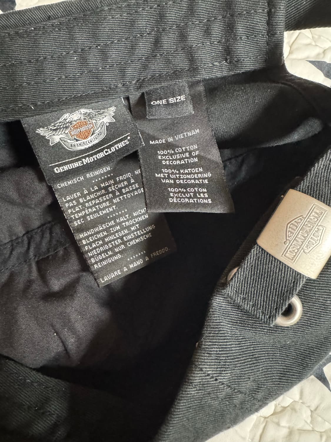 할리 데이비슨 빈티지 스컬 볼캡 상품이미지3