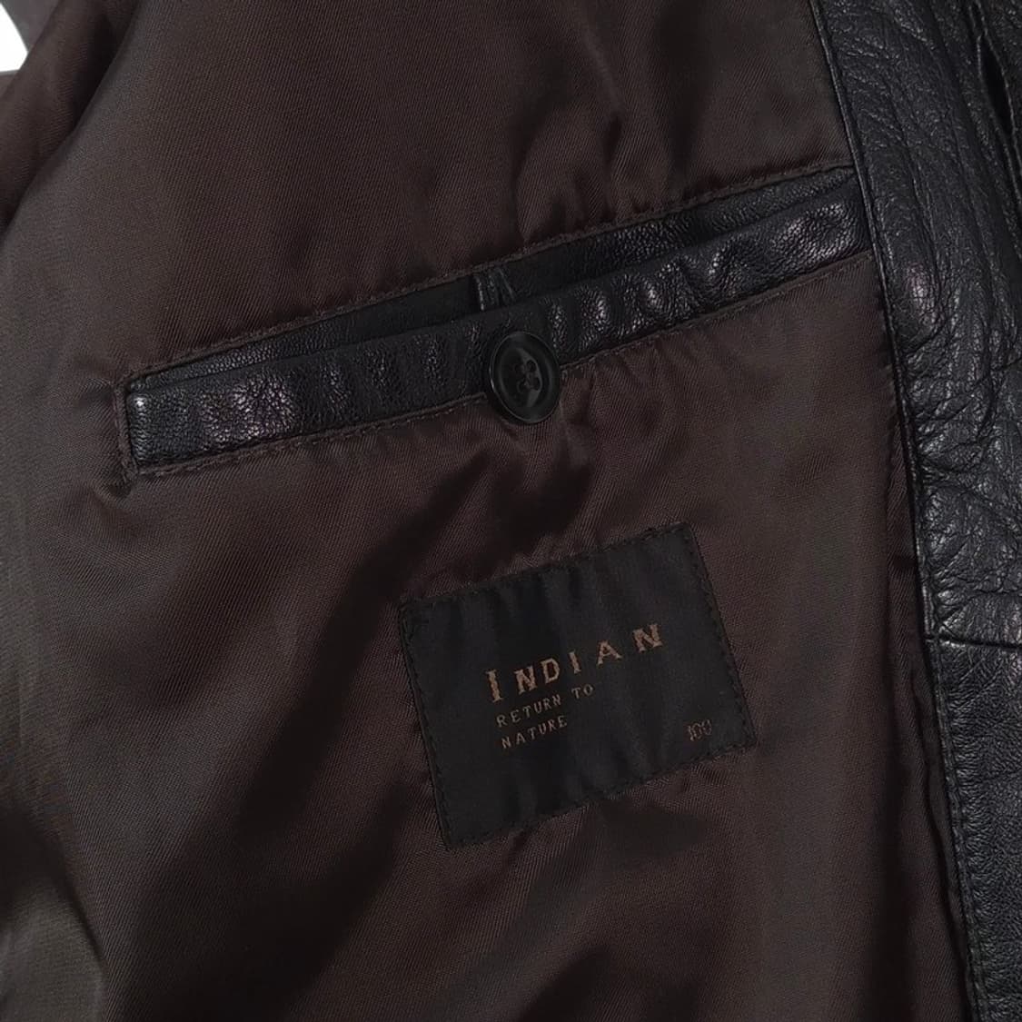 인디안 클래식 리얼 양가죽 블루종 자켓 L 상품이미지6