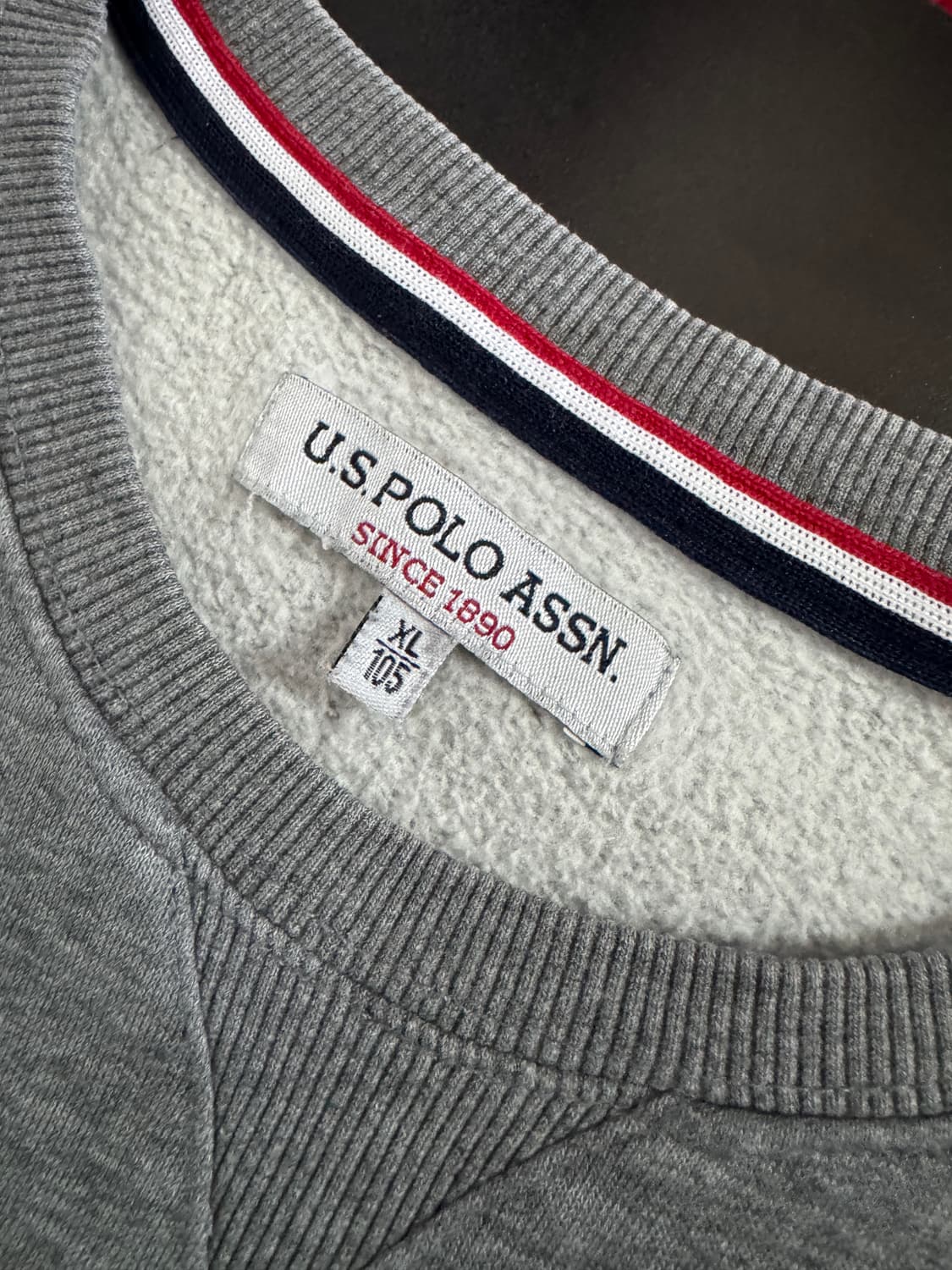 Us 폴로 아센 트레이닝 포니 로고 기모 맨투맨 M~L 상품이미지3
