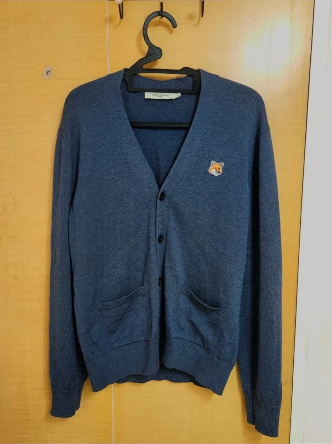 100%정품 메종키츠네 가디건 네이비 M 상품이미지1