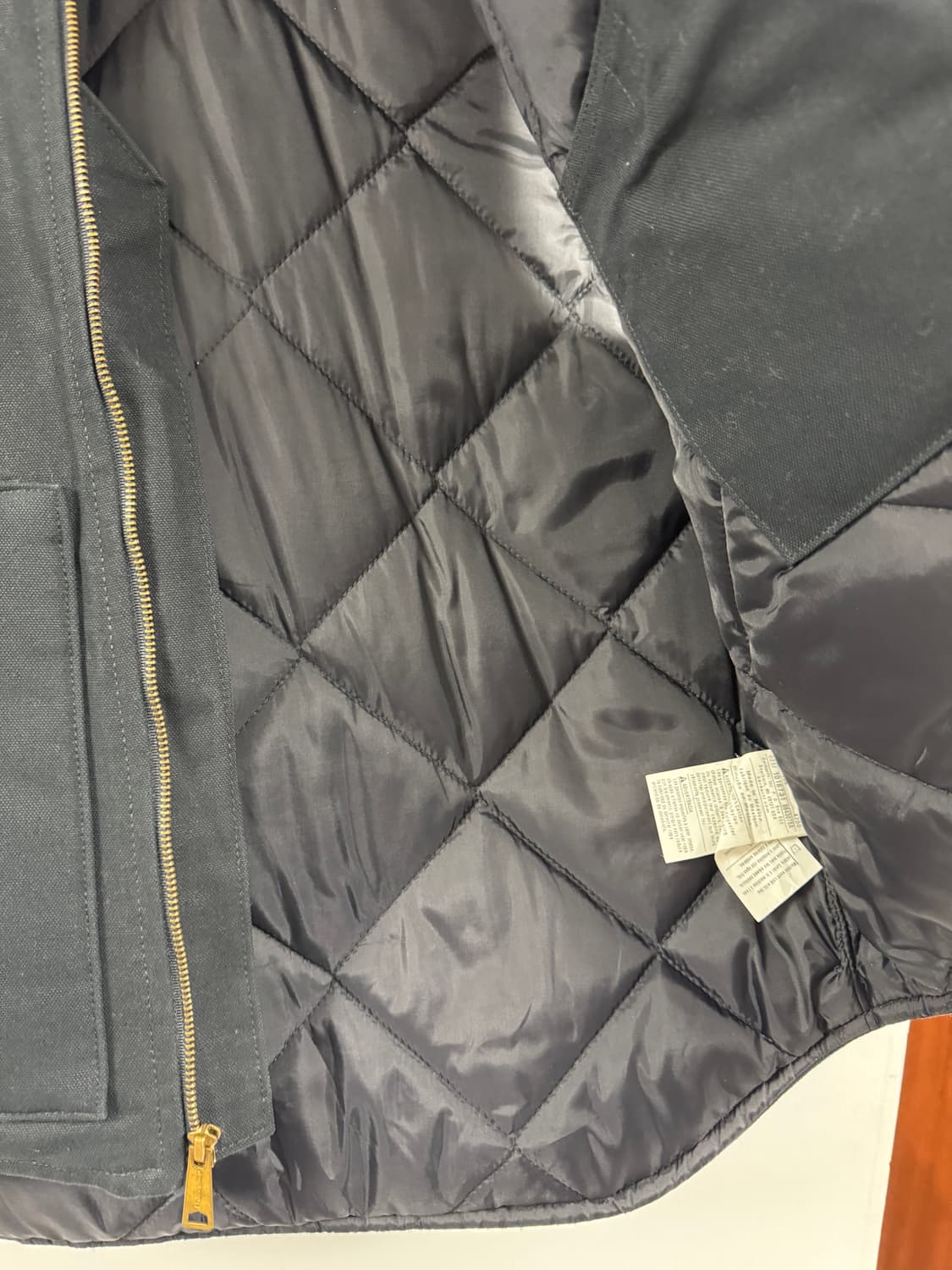 칼하트 덕캔버스 워크 베스트 블랙 M 상품이미지5