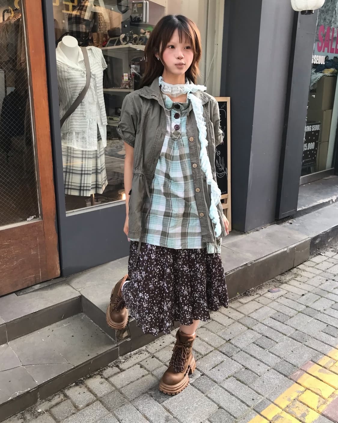 𖤐잔꽃 민트 코디 set𖤐 상품이미지3