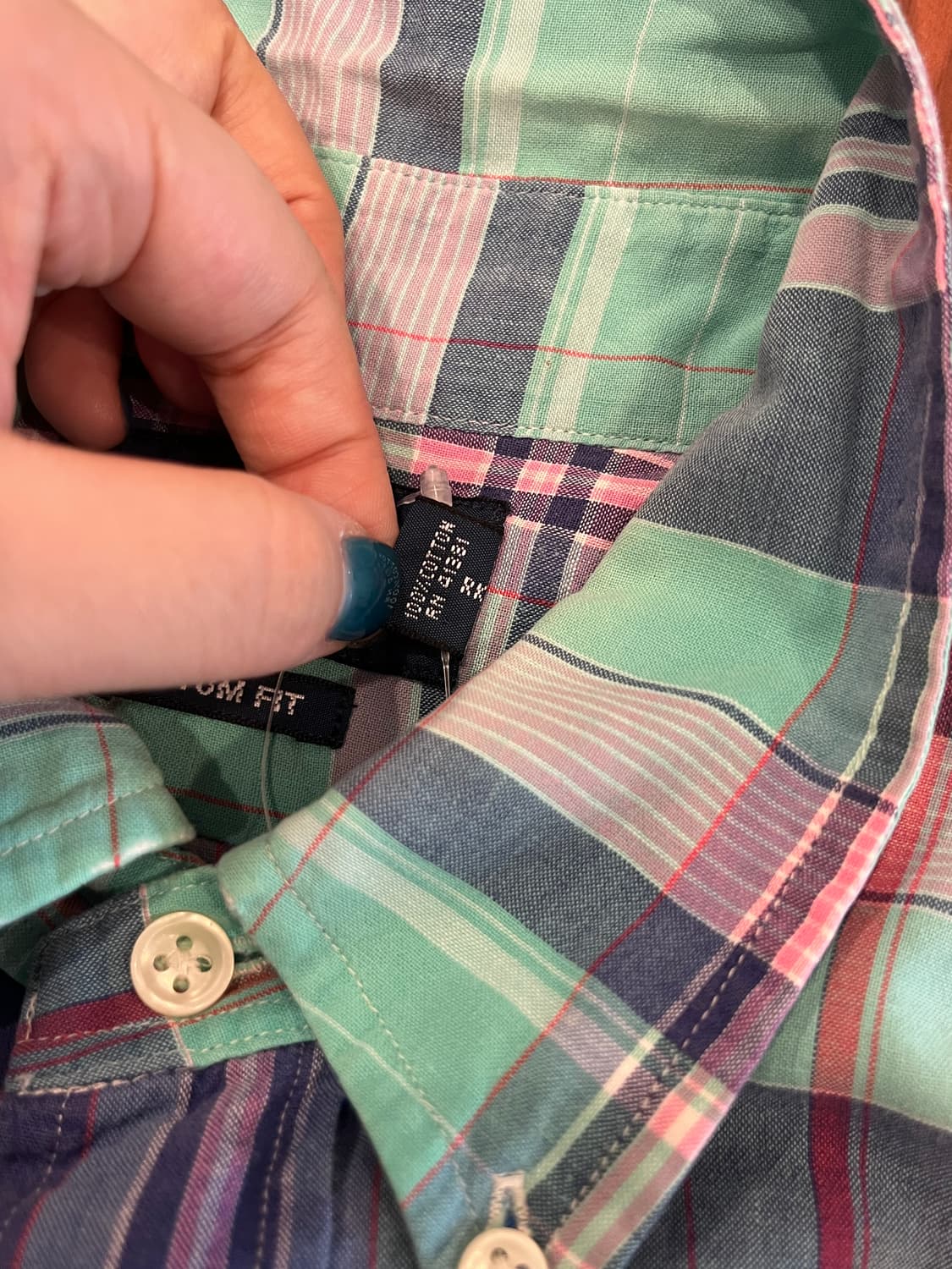 Polo RL 폴로 랄프로렌 CUSTOM FIT 마드라스 체크 반팔 셔츠 상품이미지8