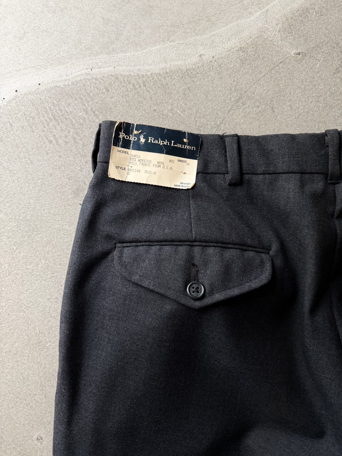 90s Polo Ralph Lauren Charcoal Trousers 상품이미지8