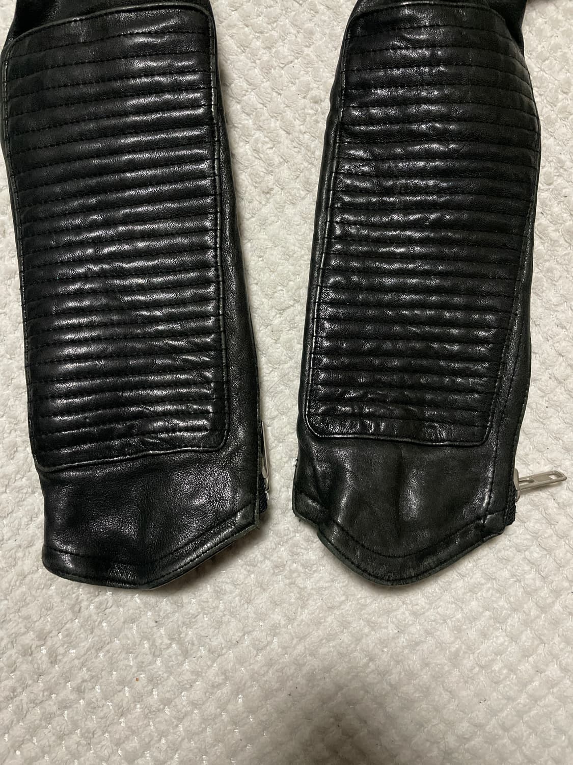 광희시장 웨스턴 무드 램스킨 양가죽 바이커 레더 자켓 상품이미지7