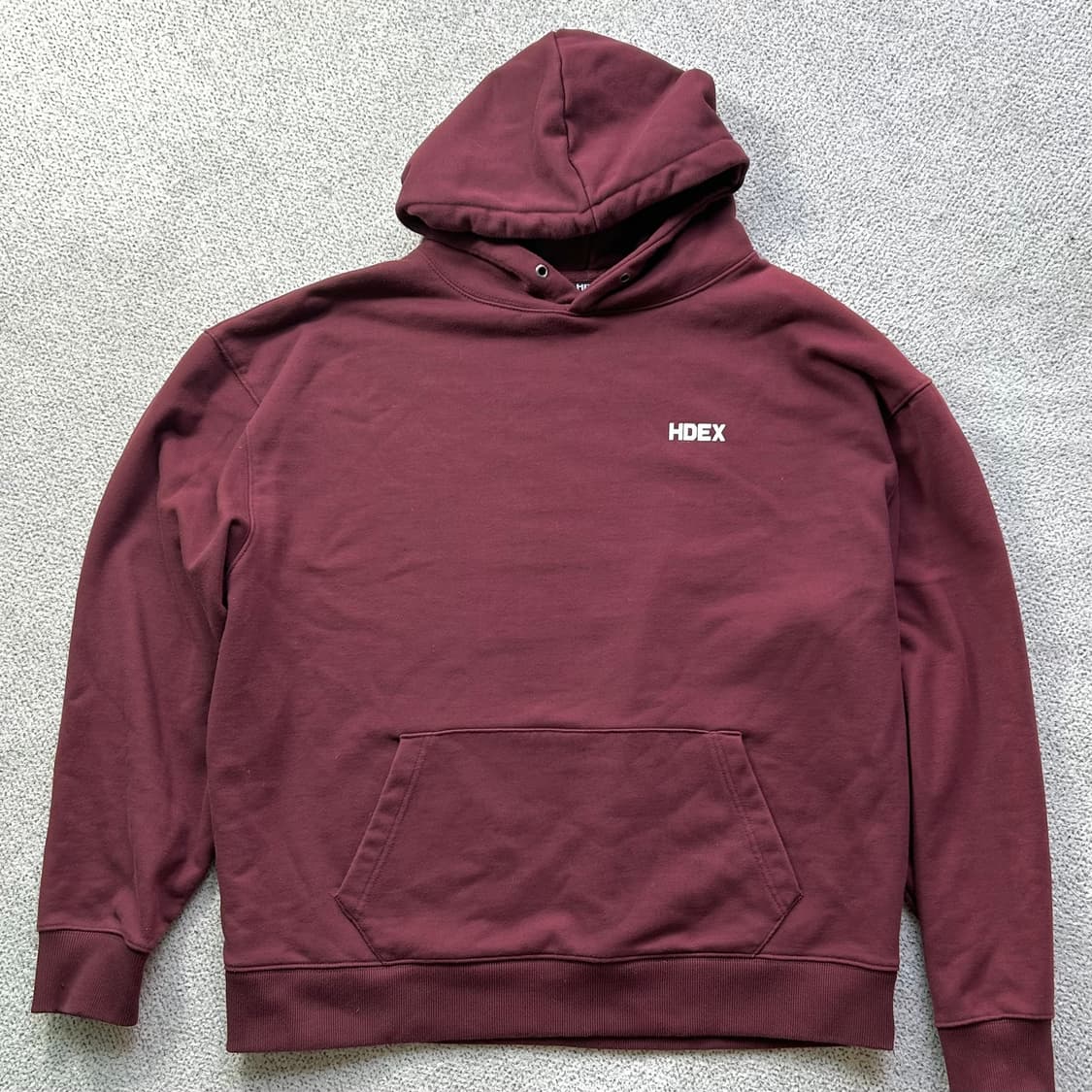 HDEX 에이치덱스 헬스 후드티 운동복 버건디 2XL 110-115 상품이미지2