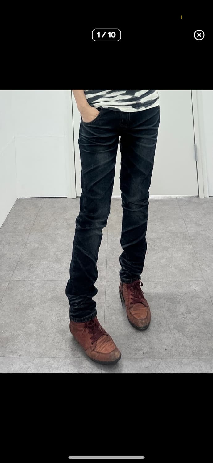 Blade slim fit washing jeans 상품이미지1