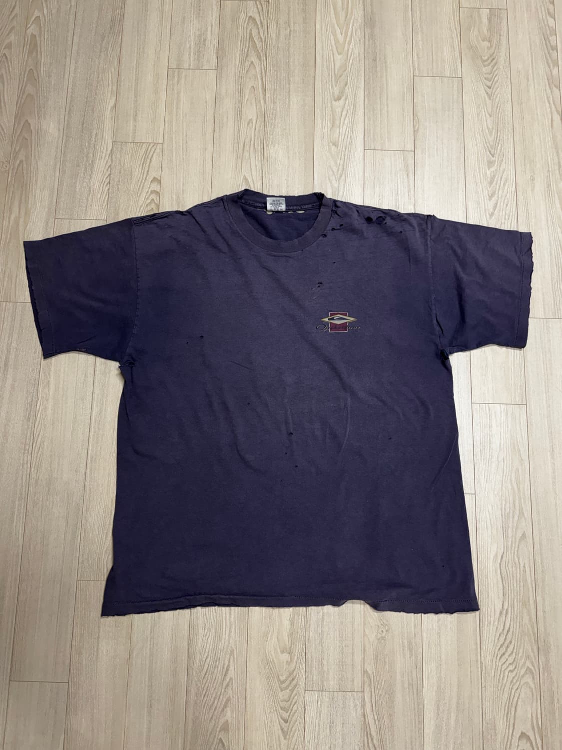 빈티지 트레쉬드 퀵 실버 티셔츠 상품이미지1