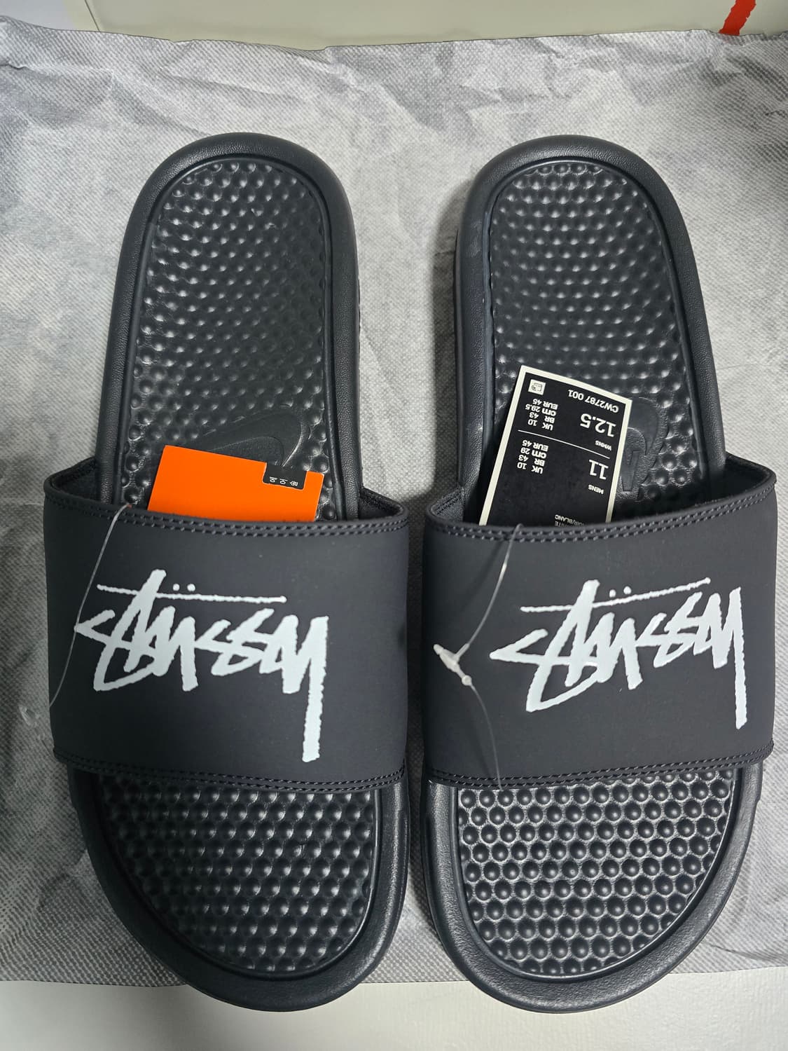 [새상품] 290 나이키 x 스투시 베나시 슬라이드 오프 느와르 상품이미지3