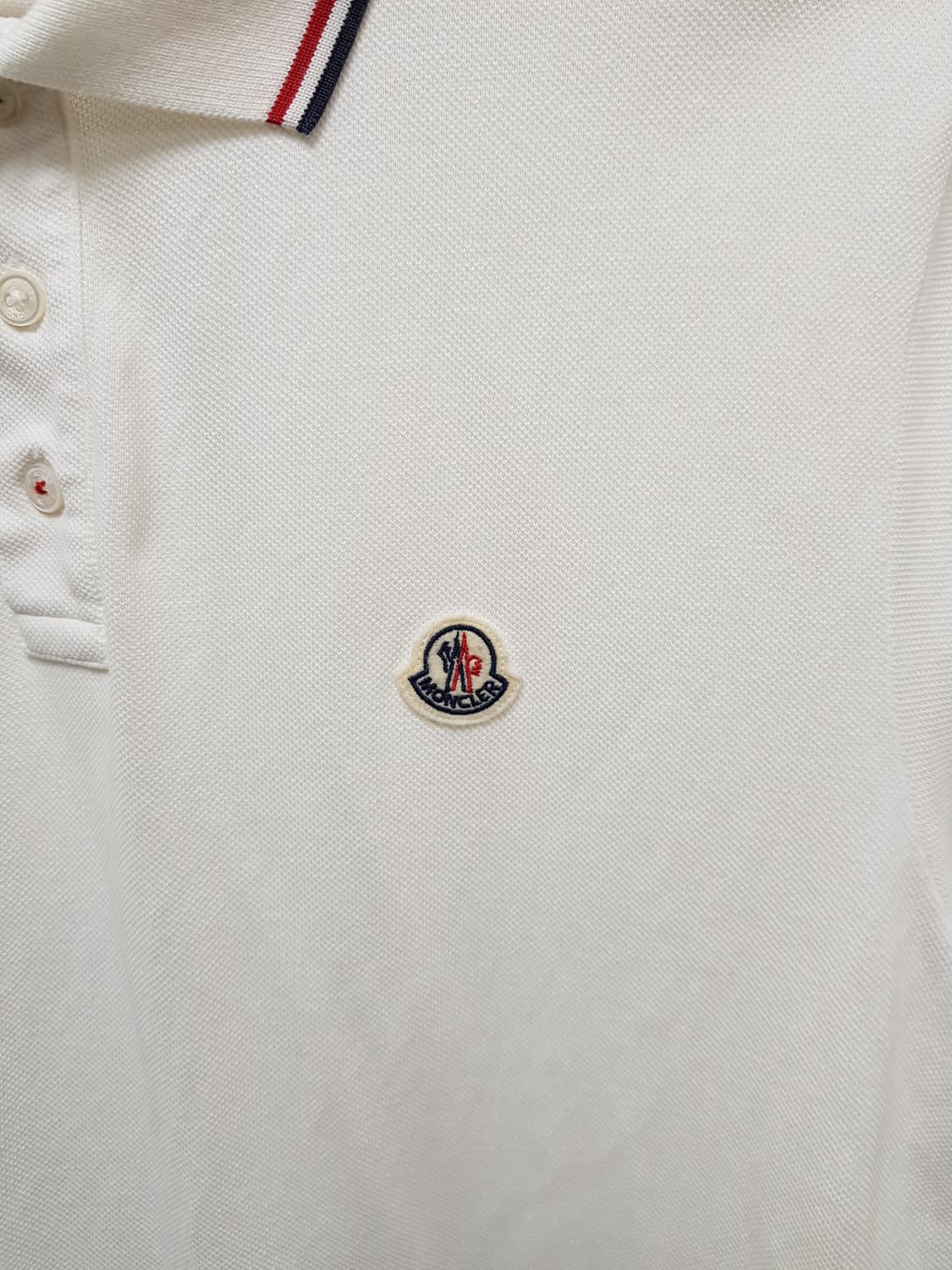 [21ss/xl] 몽클레어 폴로 반팔티 화이트 상품이미지3