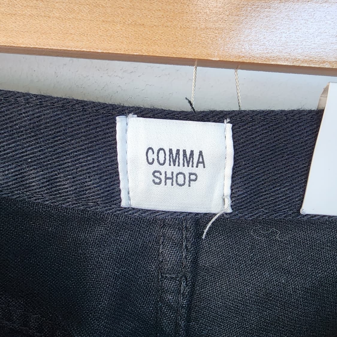 comma shop 블랙 워싱 찢청 바지 상품이미지6