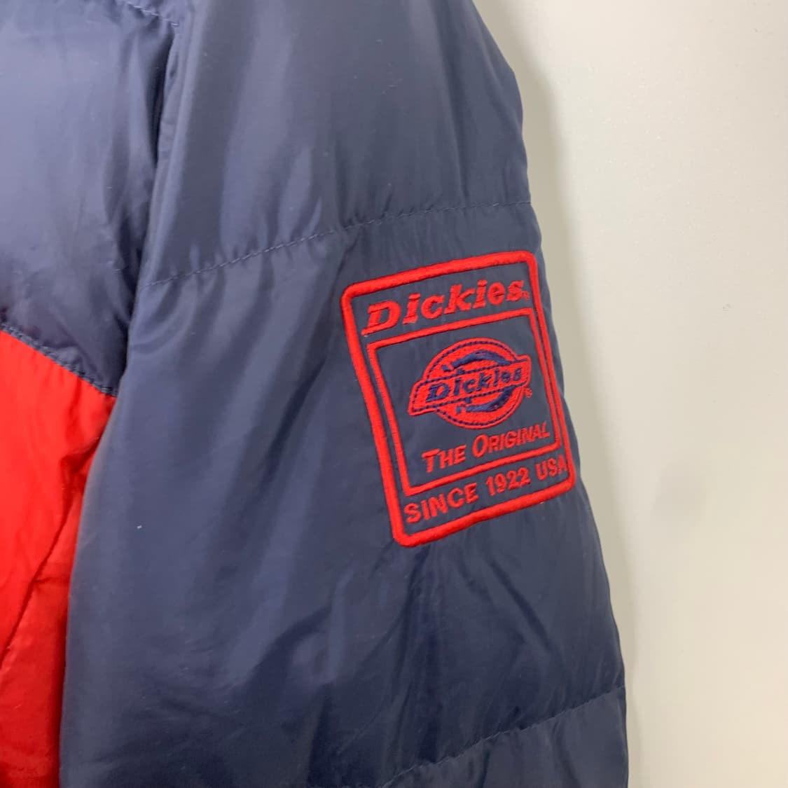 디키즈 y2k 와투케 레드 배색 다운 패딩 상품이미지4