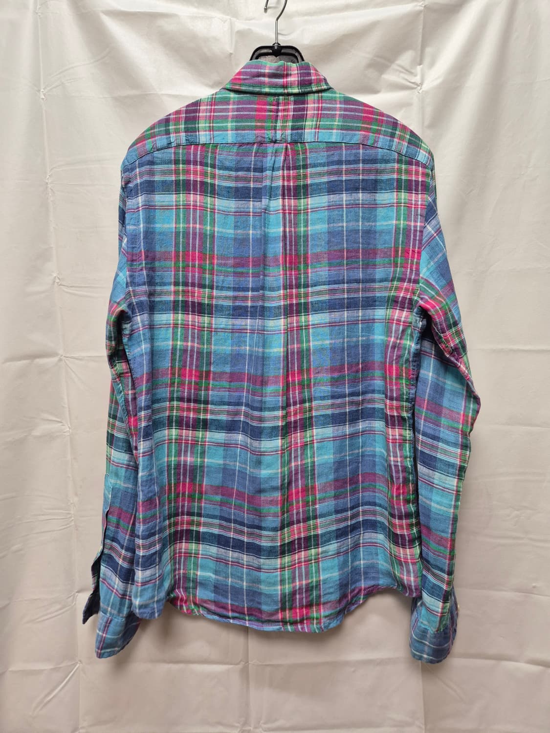 폴로 체크 린넨 셔츠  상품이미지4