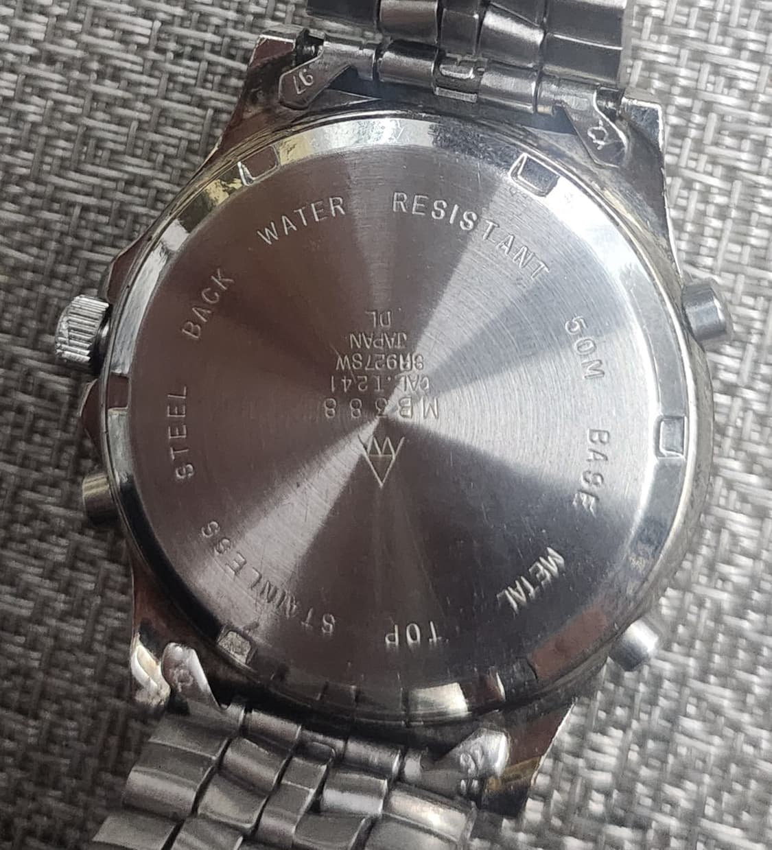 90S 어큐리스트 아나디지 크로노 쿼츠시계 상품이미지8