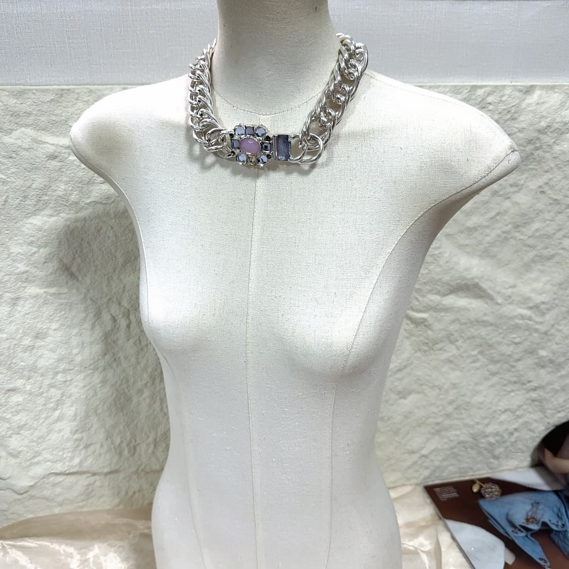 빈티지 빅크토리아 마테 오리엔탈 쿠바체인 목걸이 상품이미지1