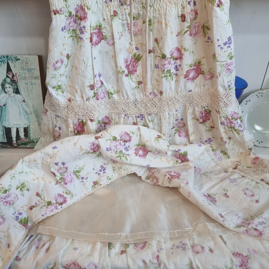 로맨틱 플라워 레이스 캉캉 맥시 원피스 상품이미지6