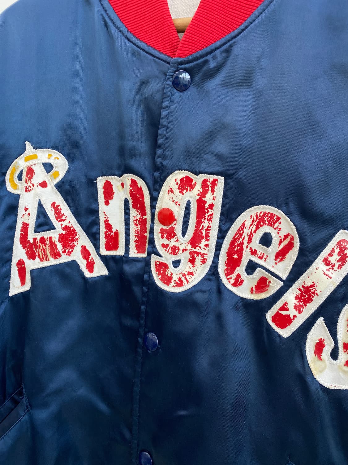 80‘s 펠코 MLB 캘리포니아 엔젤스 샤틴 자켓 상품이미지4