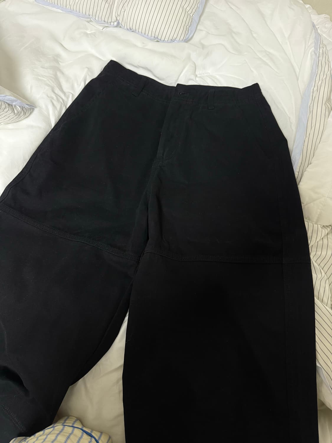 로타입 Double-cut Cotton Pants - Black 사이즈s 상품이미지3