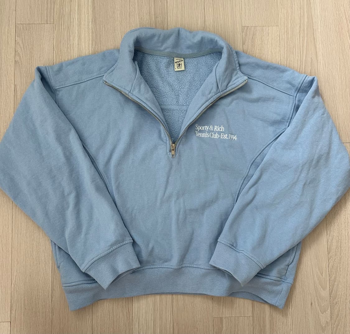 Sporty&Rich 스포티앤리치 쿼터집 풀오버 [L] 상품이미지6