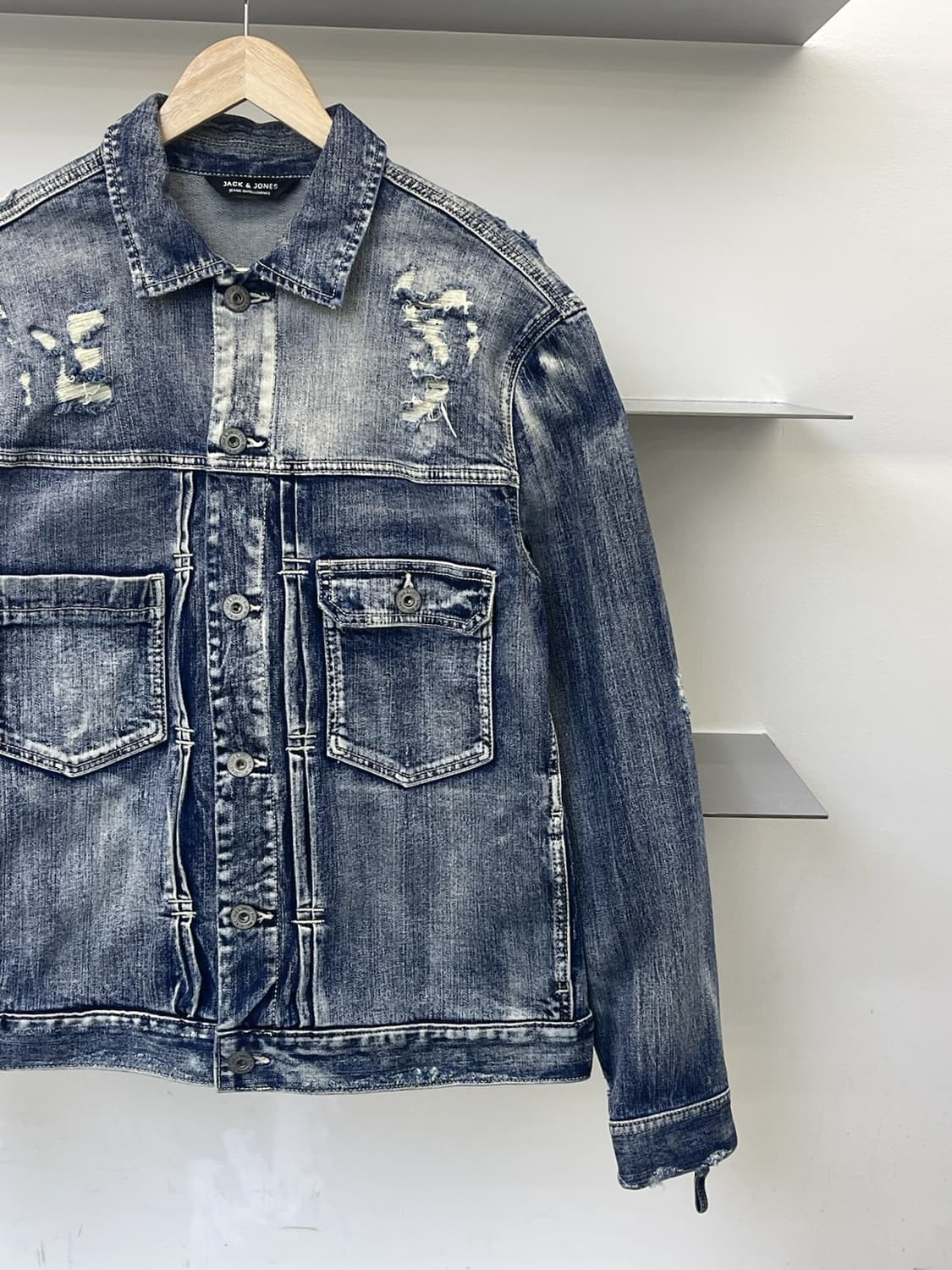 잭앤존스 프로퍼티 디스트레스드 데님 자켓 상품이미지3