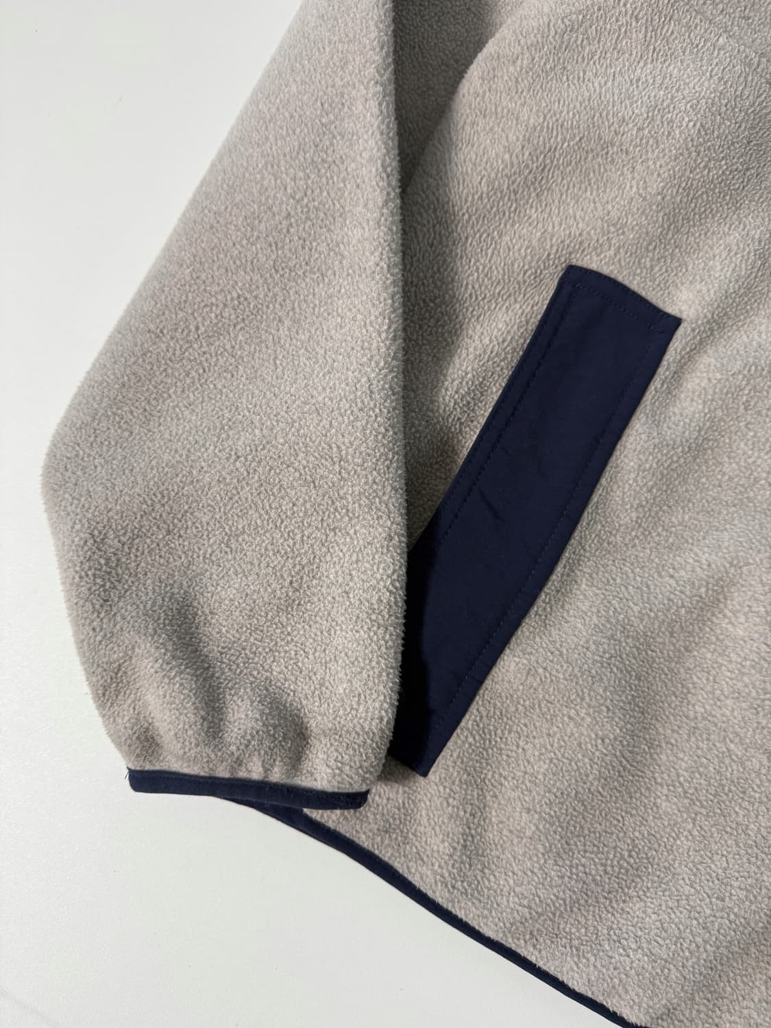 파타고니아 루즈핏 오트밀 헤더 신칠라 하프집 플리스 자켓  상품이미지4