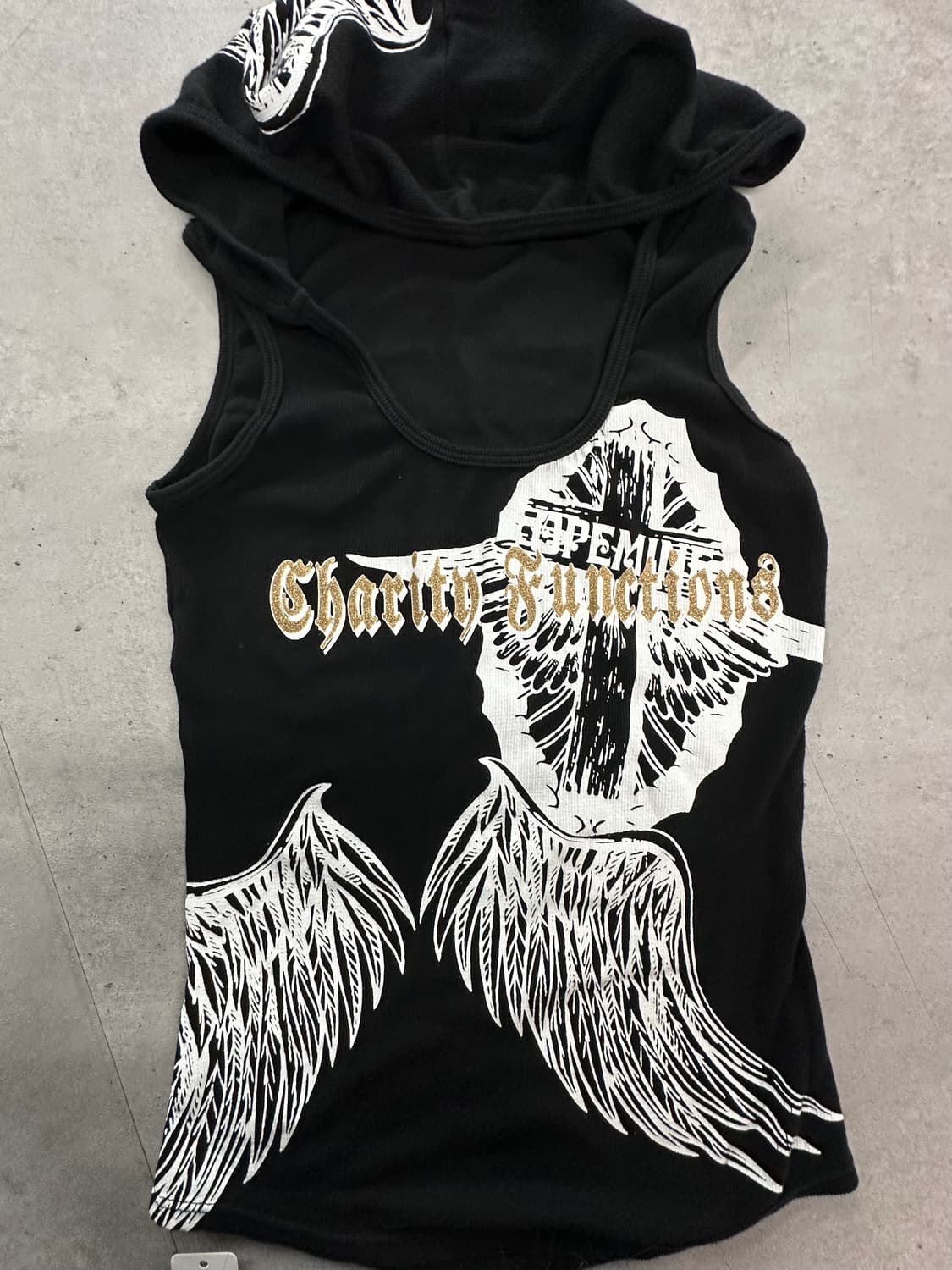 y2k 민소매후드 슬리브 상품이미지3