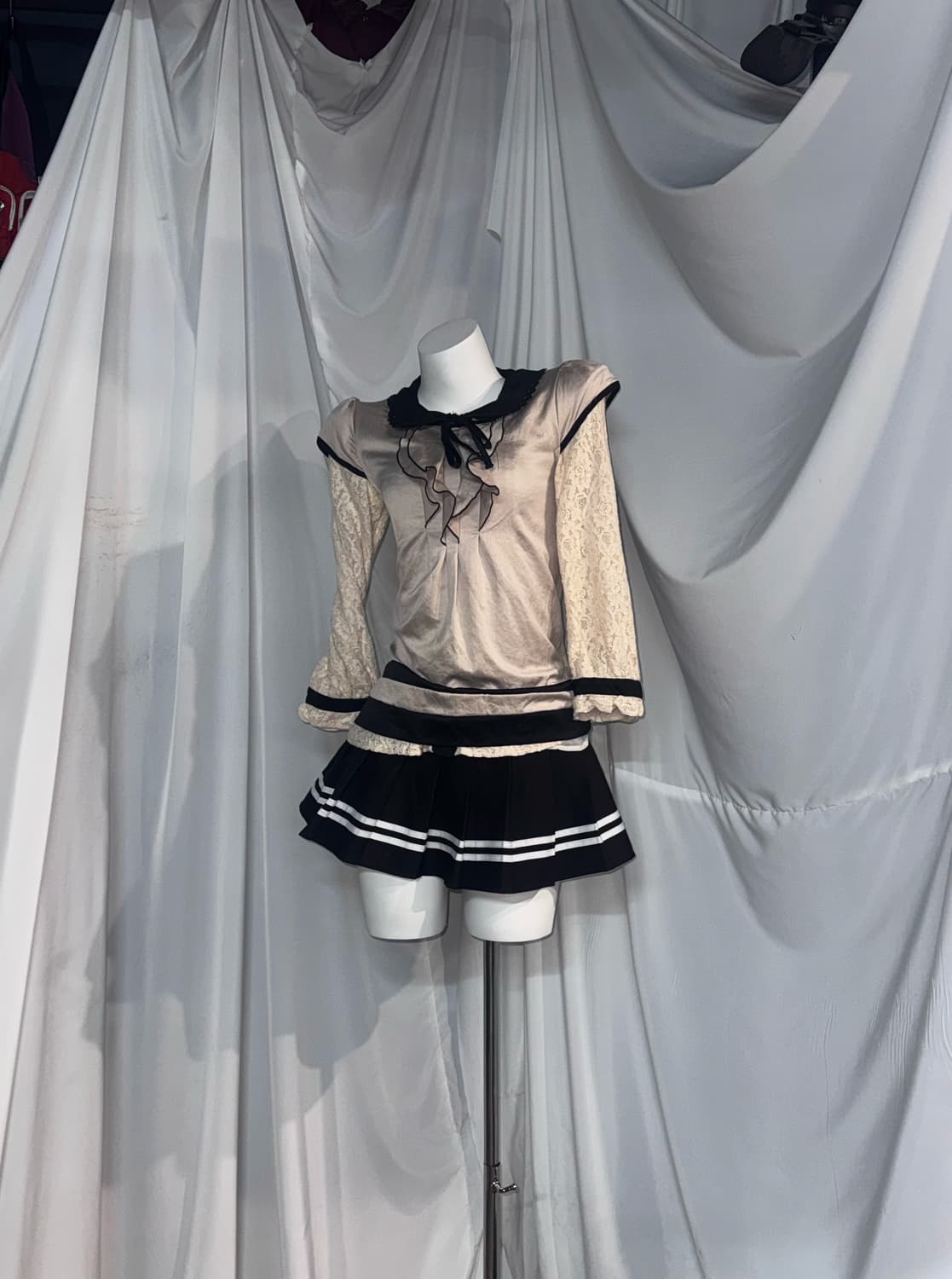 엑시즈팜 무채색 브라운 오네갸루 코디세트  상품이미지4