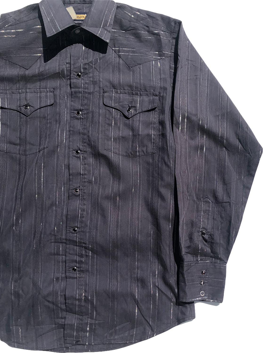 아메리칸 빈티지 구제 블랙 은사 웨스턴 셔츠 상품이미지5