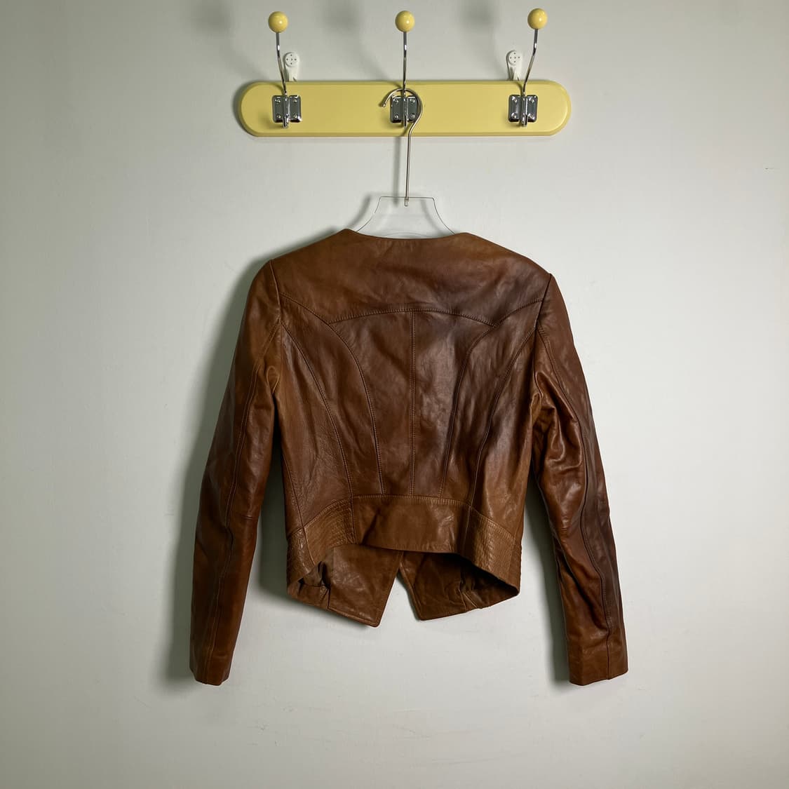 VTG 빈티지 브라운 양가죽 라이더 자켓 상품이미지2