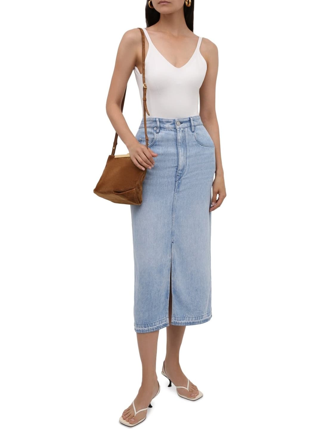 이자벨마랑 에뚜왈 데님 미디 스커트 44사이즈 상품이미지2