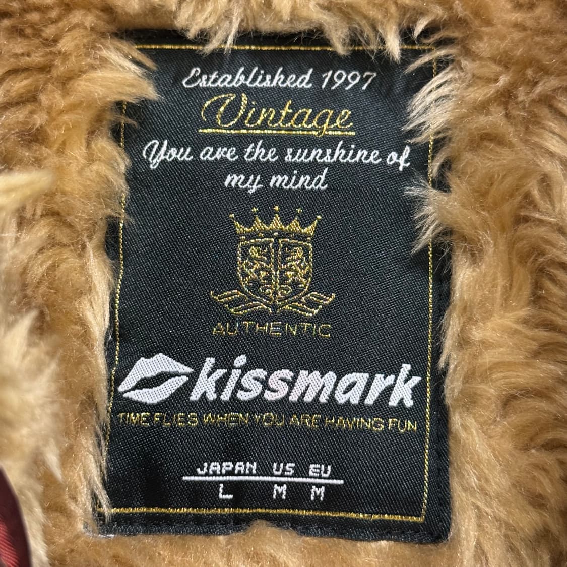 kissmark vintage 스웨이드 퍼 무스탕 상품이미지8