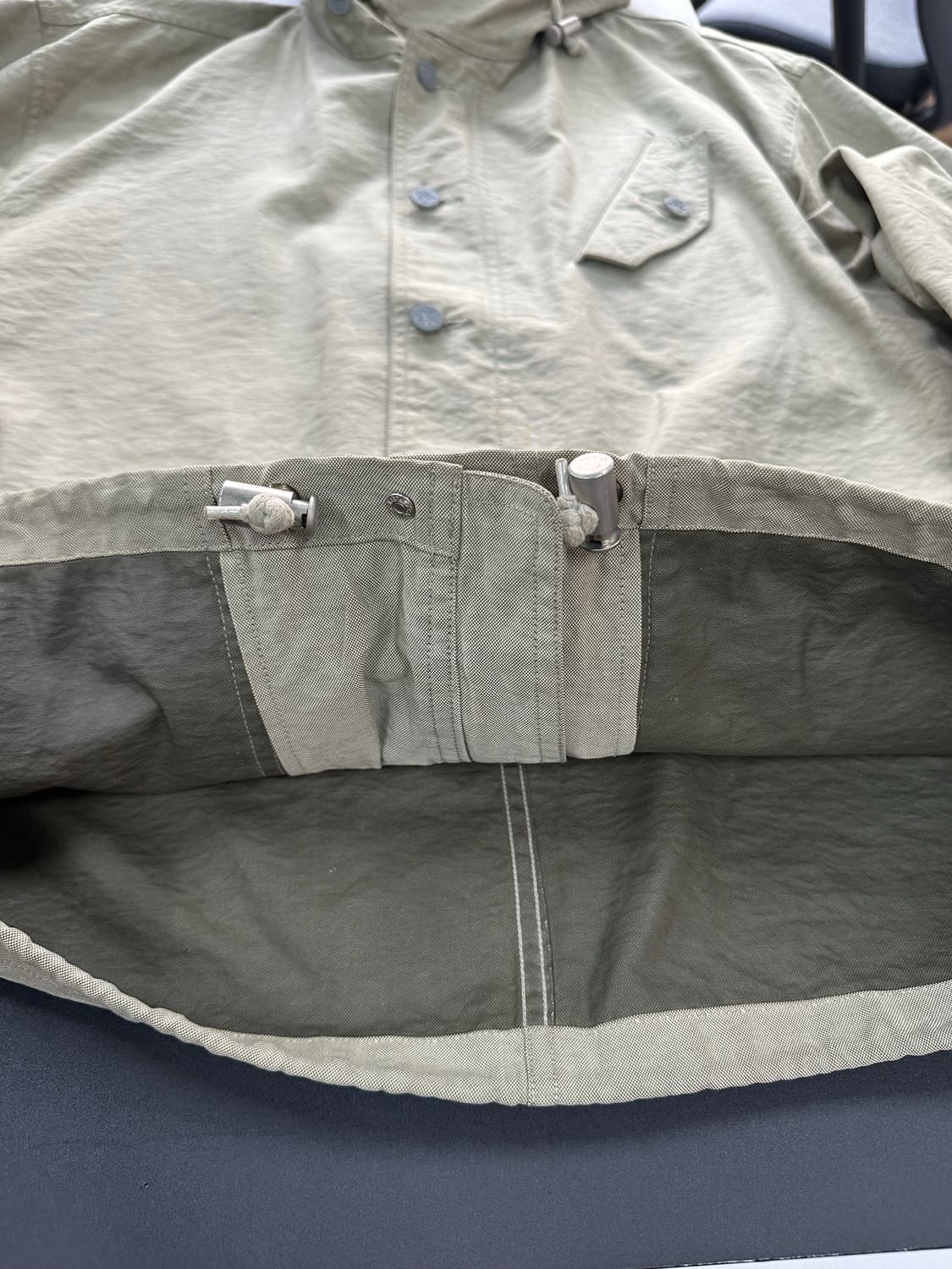 캘빈클라인 라이트카키 윈드브레이커 후드자켓  상품이미지6