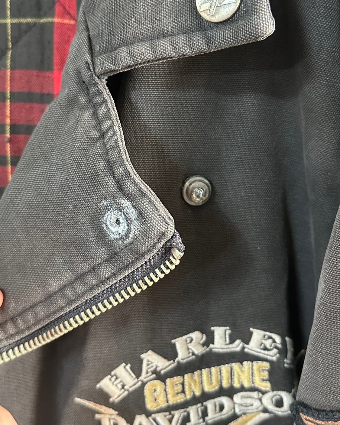 90s 할리데이비슨 블랙 데님 패치 라이더 자켓  (va.27) 상품이미지9