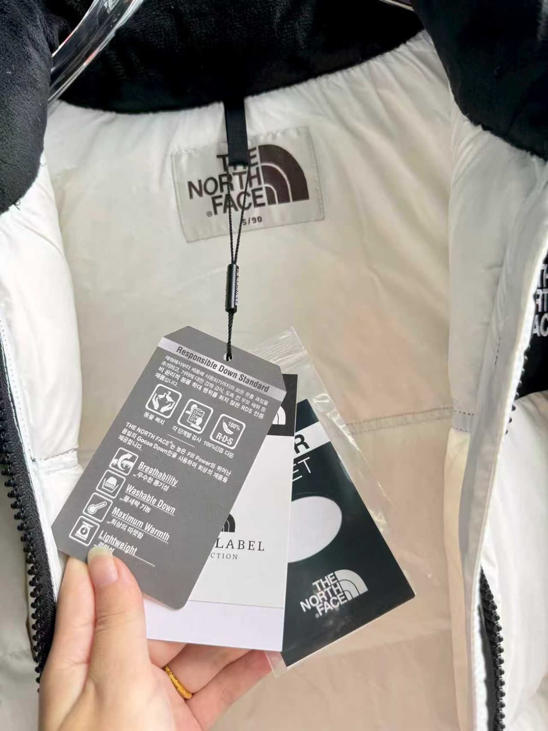 노스페이스 화이트 라벨 노벨티 눕시 RDS 다운 자켓 아이보리 NJ1DQ 상품이미지7