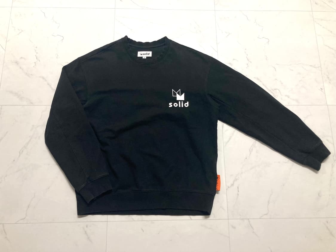 솔리드옴므 20FW 맨메이드 맨투맨 48사이즈, 100-105 상품이미지1