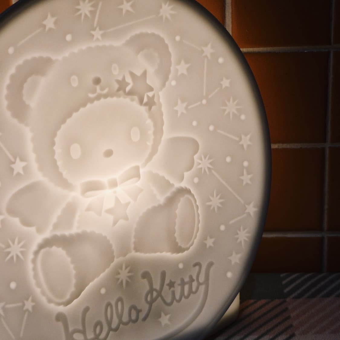 02s 레어 엔젤 테디 키티 도자기 한정 조명 상품이미지9