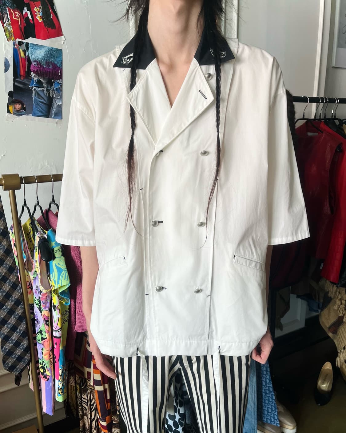 90s MILKBOY Double Button Marine Shirt 상품이미지2